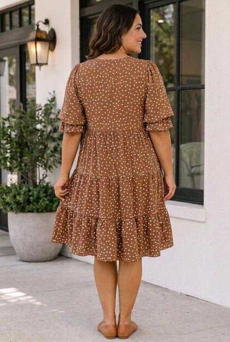 Gia Long Sleeve Shift PLUS Dress