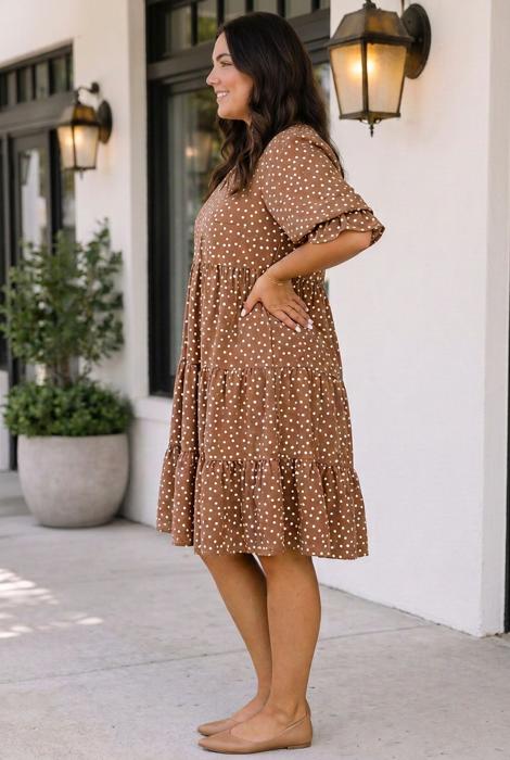 Gia Long Sleeve Shift PLUS Dress