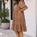  Gia Long Sleeve Shift PLUS Dress