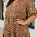 Gia Long Sleeve Shift PLUS Dress