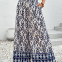  Giovanna Boho Pattern High Waist Wide Leg Loose Pants