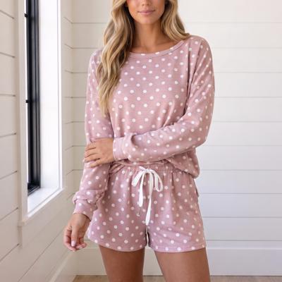 Giovanna Polka Dot Long Sleeve Top Set