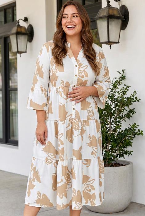 Giovannna Line Long PLUS Dress