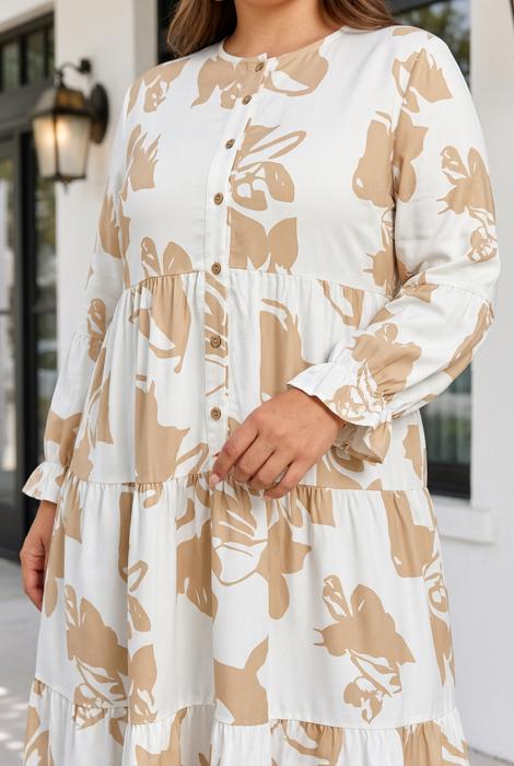 Giovannna Line Long PLUS Dress