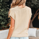  Giselle applique Cap Sleeve Sweater