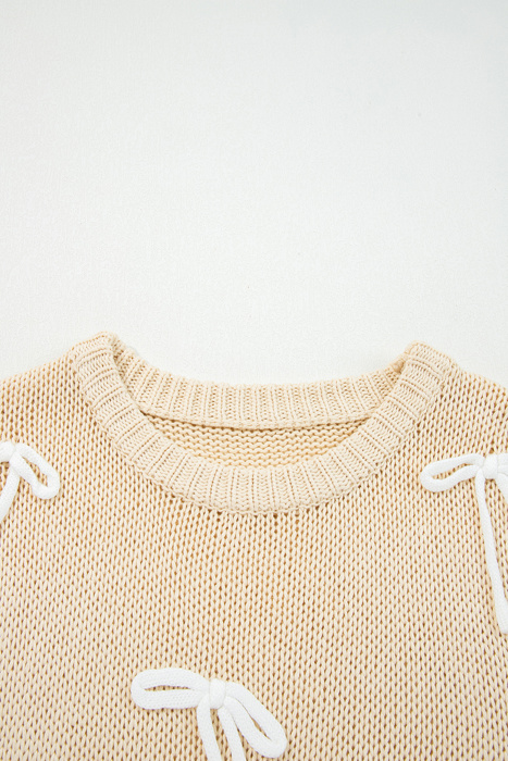 Giselle applique Cap Sleeve Sweater