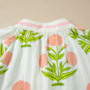  Giuliana Print Striped Trim PLUS Blouse