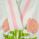  Giuliana Print Striped Trim PLUS Blouse