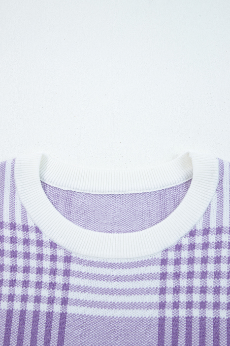 Giuliana Ribbed Trim Loose Sweater