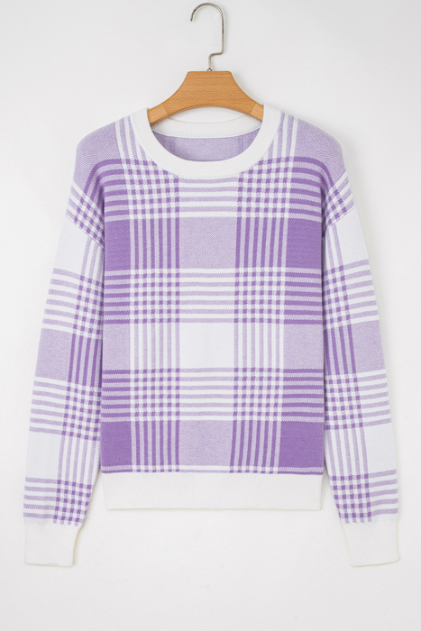 Giuliana Ribbed Trim Loose Sweater