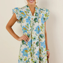  Giuliana Sleeve Shift Mini Dress