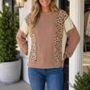  Gracelyn Colorblock Ribbed Knit Top
