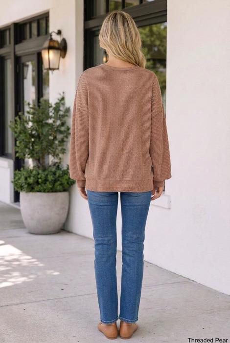 Gracelyn Colorblock Ribbed Knit Top