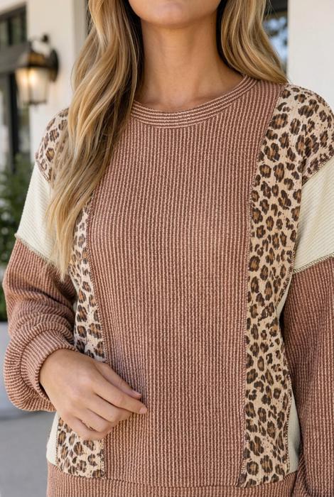 Gracelyn Colorblock Ribbed Knit Top