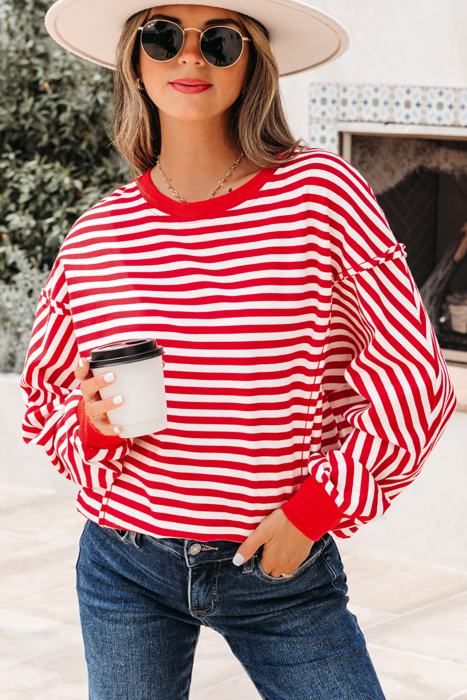 Gracelynn Shoulder Casual Pullover Top