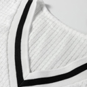  Greta Trim Pullover Waffle Top