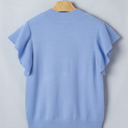 Hadassah Ruffle Short Sleeve Sweater
