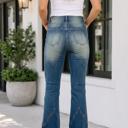  Hadlee Detail Flare Leg Jeans