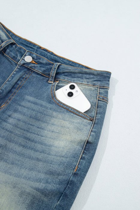 Hadlee Detail Flare Leg Jeans