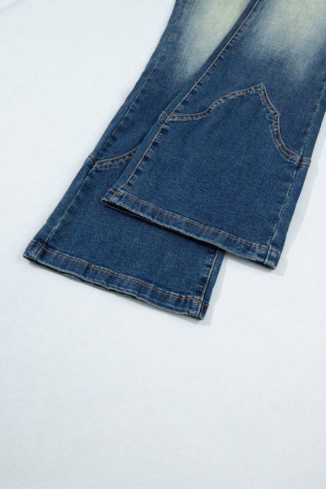 Hadlee Detail Flare Leg Jeans