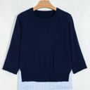  Hadlee Striped Pullover Sweater Long Sleeve Top