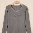  Hadleee Lace Trim Detail Long Sleeve Top