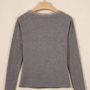  Hadleee Lace Trim Detail Long Sleeve Top