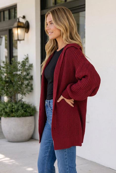 Haidyn Knit Oversized Front Sweater