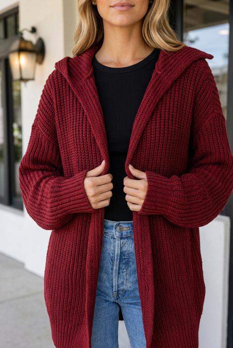 Haidyn Knit Oversized Front Sweater