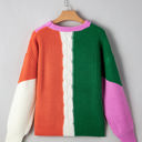  Hailey Textured Knit Drop Shoulder Loose Fit Sweater