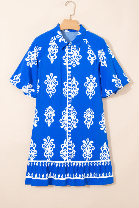 Halle Puff Sleeve Mini Dress