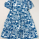  Halle Ricrac Trim Split Neck Floral Loose Dress