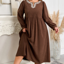  Hallie High Waist Midi PLUS Dress