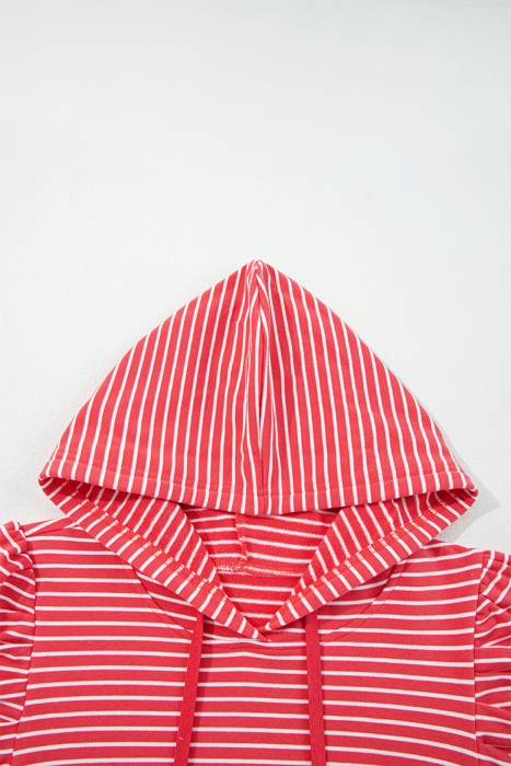 Hallie Puff Sleeve Stripe Hoodie