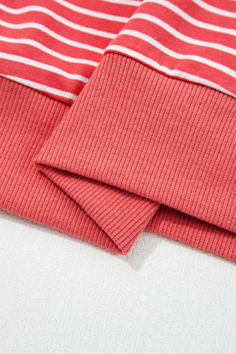 Hallie Puff Sleeve Stripe Hoodie