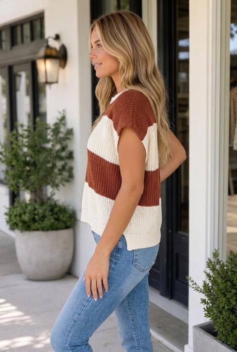 Hallie Short Sleeve Loose Sweater