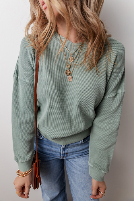 Halo Knit Drop Shoulder Top