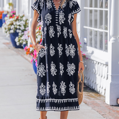Halo Short Sleeve Midi Dress