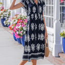  Halo Short Sleeve Midi Dress