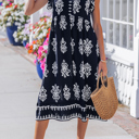  Halo Short Sleeve Midi Dress
