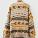  Hana Pattern Knitted Cardigan Sweater