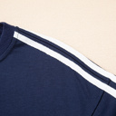  Hana Striped Detail Crewneck Pullover