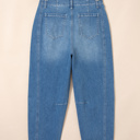  Hana Wash Cuffed Barrel Jeans
