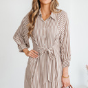  Hanna Sleeve Down Mini Shirt