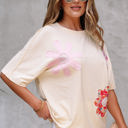  Hannah Flower Patched Loose Top