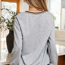  Harlee Contrast Striped Trim Sweatshirt