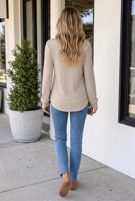 Harlee Knit Top Long Sleeve Top