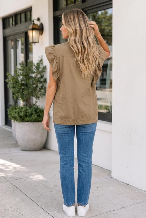 Harlee Ruffled Patchwork Jacket