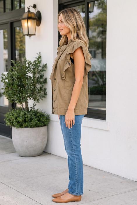 Harlee Ruffled Patchwork Jacket