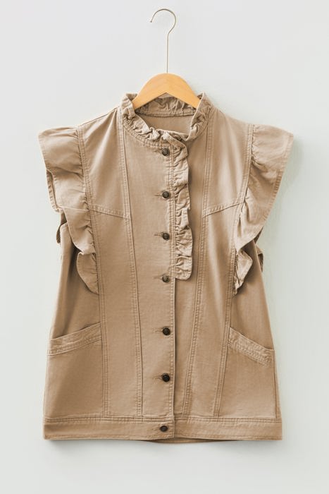 Harlee Ruffled Patchwork Jacket